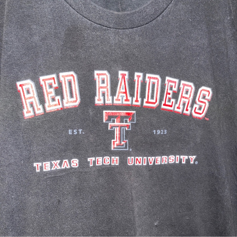 vintage Y2K Texas Tech Red Raiders Black Jansport Shirt XXL College Football - Picture 3 of 4